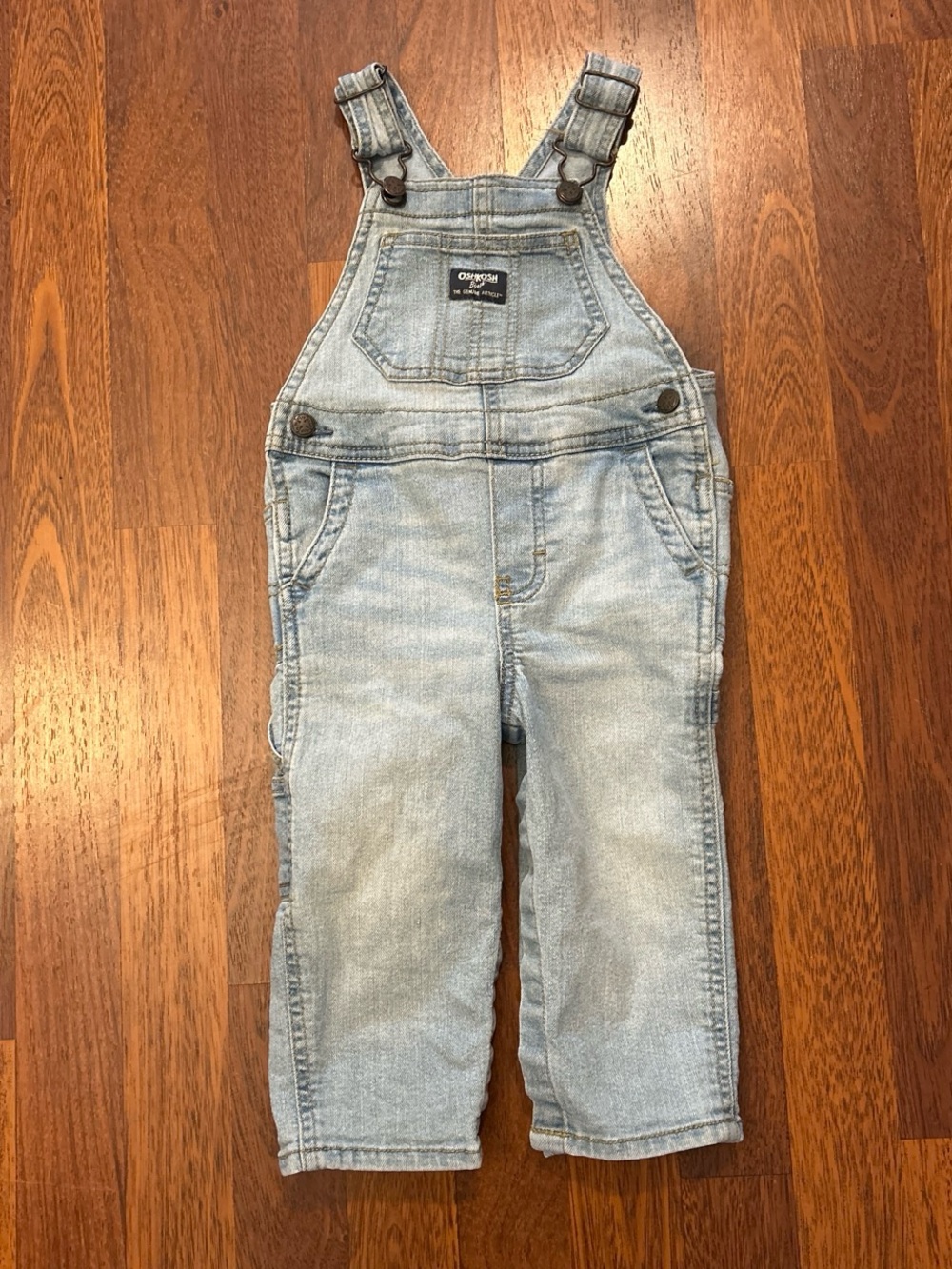 Oshkosh Bgosh Denim Overalls Light Blue Size 18 Months Baby Toddler
